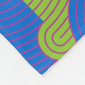  Tegels Retro 1960s Pattern Fleece Deken (Hoek)