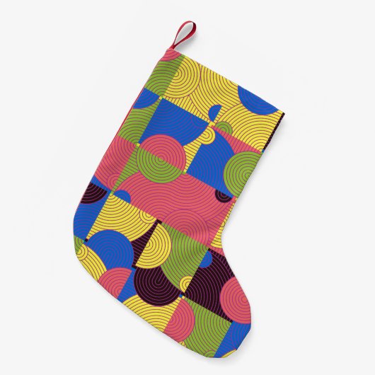  Tegels Retro 1960s Pattern Kleine Kerstsok (Voorkant (Hangend))