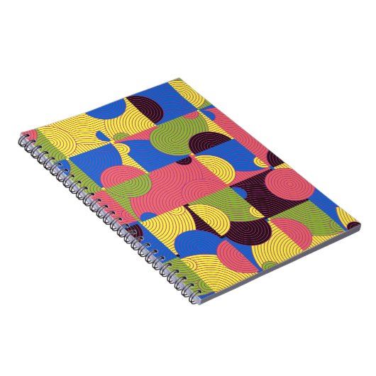  Tegels Retro 1960s Pattern Notitieboek (Rechterzijde)