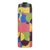 Tegels Retro 1960s Pattern Thermosbeker (Voorkant)