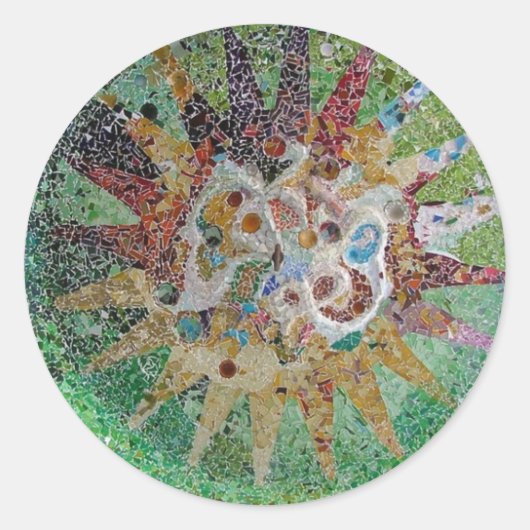 Tegels Ronde Sticker (Voorkant)