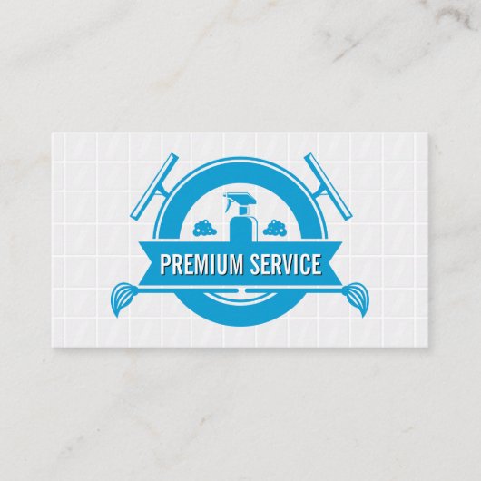 Tegels | Schoonmaakmaden | Mops en Spray Visitekaartje (Voorkant)