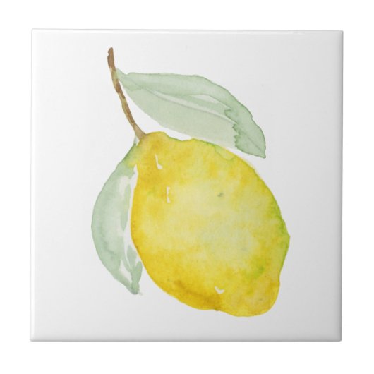 Tegels uit de Middellandse Zee, citroen, Siciliaan Tegeltje (Voorkant)