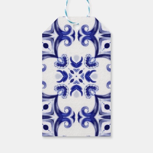 Tegels uit de Middellandse Zee, majolica, Sicilië, Cadeaulabel (Achterkant)