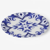 Tegels uit de Middellandse Zee, majolica, Sicilië, Papieren Bordje (Gekanteld)