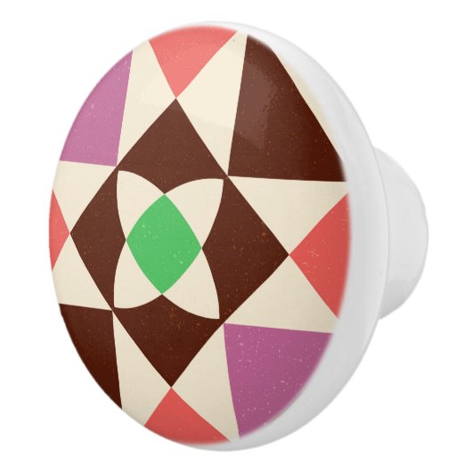 Tegels uit de midden eeuw - 60 jaar keramische knop (Rechts)