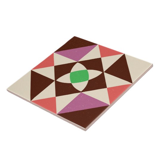 Tegels uit de midden eeuw - 60 jaar tegeltje (Zijkant)