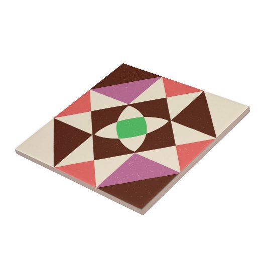 Tegels uit de midden eeuw - 60 jaar tegeltje (Zijkant)