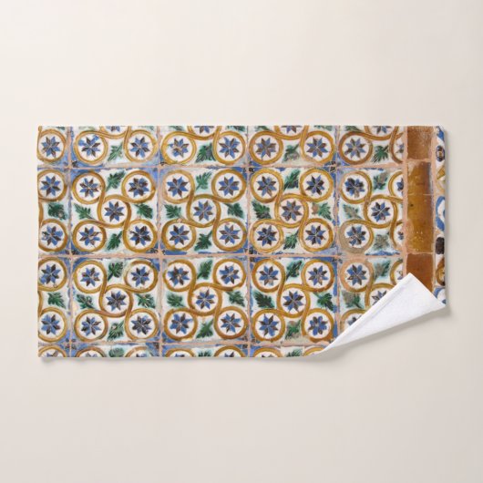 Tegels uit Spanje #2 #travel #pattern #wall #art Bad Handdoek (Handdoek)
