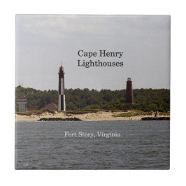 tegels van Cape Henry Lighthouses Tegeltje