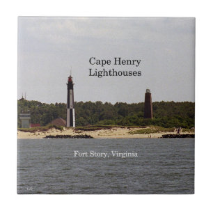 tegels van Cape Henry Lighthouses Tegeltje
