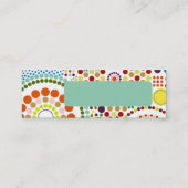 Tegels van cirkels mini visitekaartje (Achterkant)