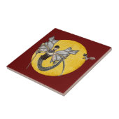 Tegels van de Drakengodin Tegeltje (Zijkant)