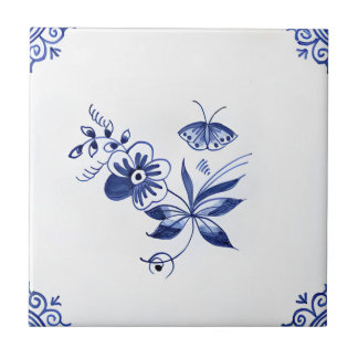 tegels van delft reproduceert klassieke, mooie blo tegeltje