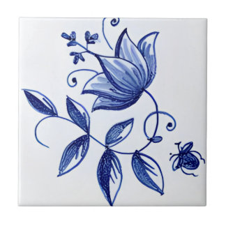 tegels van delft reproducties klassieke blauwe blo tegeltje