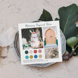 Tegels van Floral   Marokkaans palet met tropische Kaart
