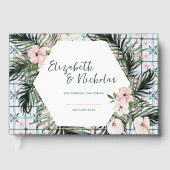 Tegels van Floral | Marokkaans tropisch huwelijk Gastenboek (Voorkant)