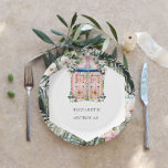 Tegels van Floral | Marokkaans tropisch huwelijk Papieren Bordje<br><div class="desc">De door Marokko geïnspireerde bruiloften zijn vet, cool en boho chic. Dusty roze, diep blauwgroen blauw, koraal, geel en heerlijk groen komen samen in mooie harmonie om een ongerepte zoektocht naar elke bruiloft te maken. Het gebruiken van deze kleurencombinatie maakt voor een zachte en vrouwelijke stijl die zowel tijdloos als...</div>