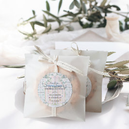 Tegels van Floral | Marokkaans tropisch huwelijk Ronde Sticker