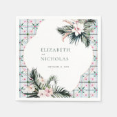 Tegels van Floral | Marokkaans tropisch huwelijk Servet (Voorkant)