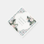 Tegels van Floral | Marokkaans tropisch huwelijk Servet (Hoek)