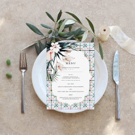 Tegels van Floral | Menu Marokkaanse tropische bru