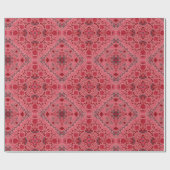 Tegels van Florence in rood en watermeloensroze Cadeaupapier (Vlak)