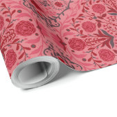 Tegels van Florence in rood en watermeloensroze Cadeaupapier (Rol Hoek)