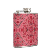 Tegels van Florence in rood en watermeloensroze Heupfles (Rechts)