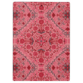 Tegels van Florence in rood en watermeloensroze Klembord (Achterkant)