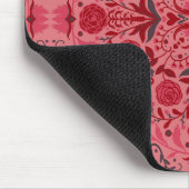 Tegels van Florence in rood en watermeloensroze Muismat (Hoek)