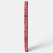 Tegels van Florence in rood en watermeloensroze Samsung Galaxy Hoesje (Linkerkant)