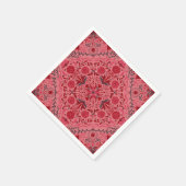 Tegels van Florence in rood en watermeloensroze Servet (Hoek)