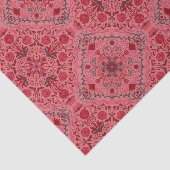 Tegels van Florence in rood en watermeloensroze Tissuepapier (Detail)