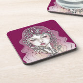 Tegels van hard plastic glas bier onderzetter (Linkerzijde)