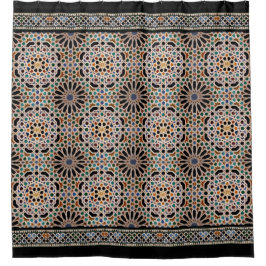 Tegels van het Alhambra Douchegordijn