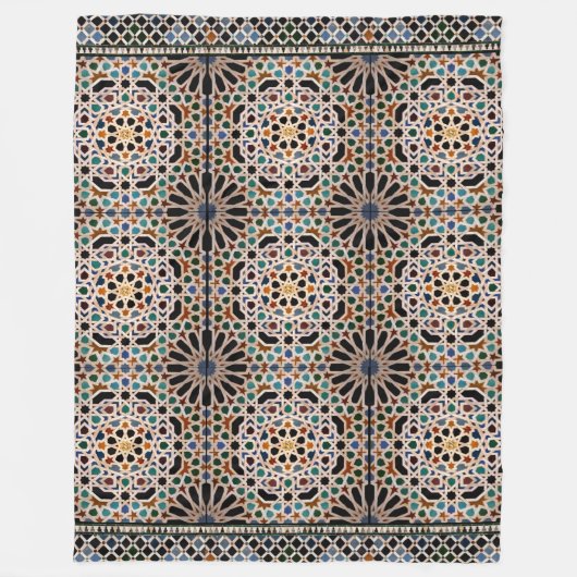 Tegels van het Alhambra Fleece Deken (Voorkant)