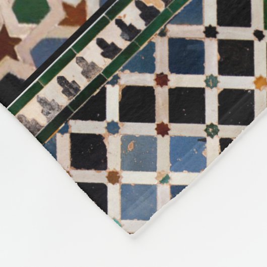 Tegels van het Alhambra Fleece Deken (Hoek)