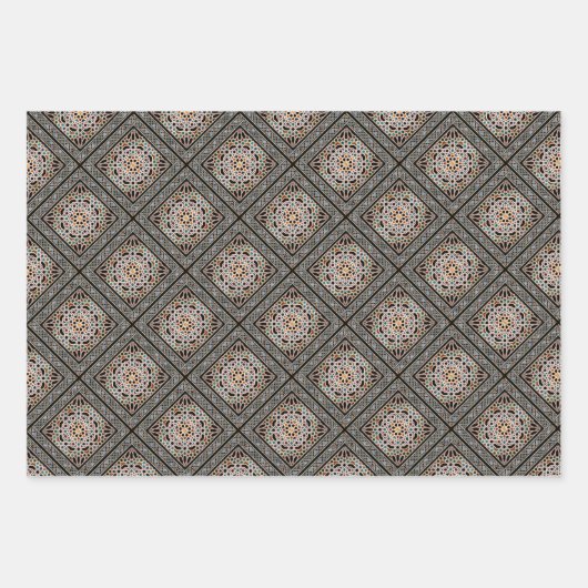 Tegels van het Alhambra Inpakpapier Vel (Voorkant 3)
