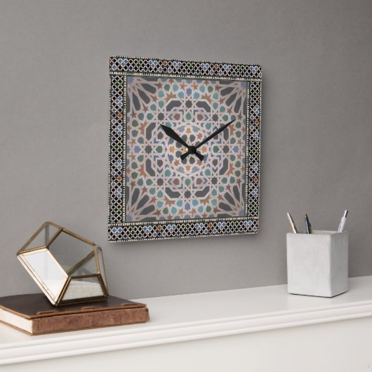 Tegels van het Alhambra Vierkante Klok (Kantoor)