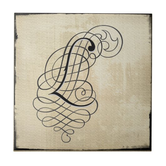 tegels van het mongram "I" Tegeltje (Voorkant)