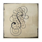 tegels van het mongram "S" Tegeltje (Voorkant)