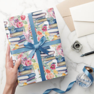 Tegels van leuke boekenpatroon cadeaupapier