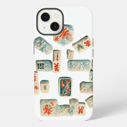 Tegels van Mahjong iPhone Hoesje (Achterkant)