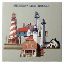 tegels van Michigan Lighthouses