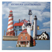 tegels van Michigan Lighthouses Tegeltje (Voorkant)