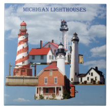 tegels van Michigan Lighthouses