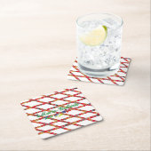 Tegels van vierkant glas van papier kartonnen onderzetters (Insitu)