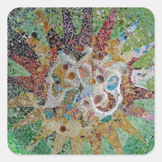 Tegels Vierkante Sticker