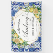 Tegels voor de Middellandse Zee - Welkomstachtergr Spandoek (Verticaal)